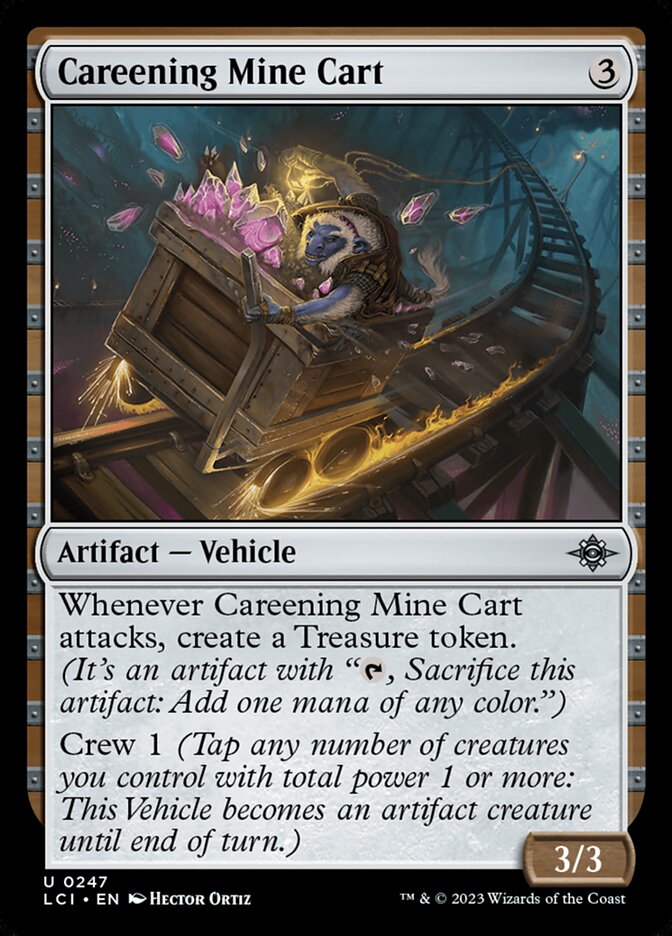 Careening Mine Cart LCI-247 The Lost Caverns of Ixalan Magic card