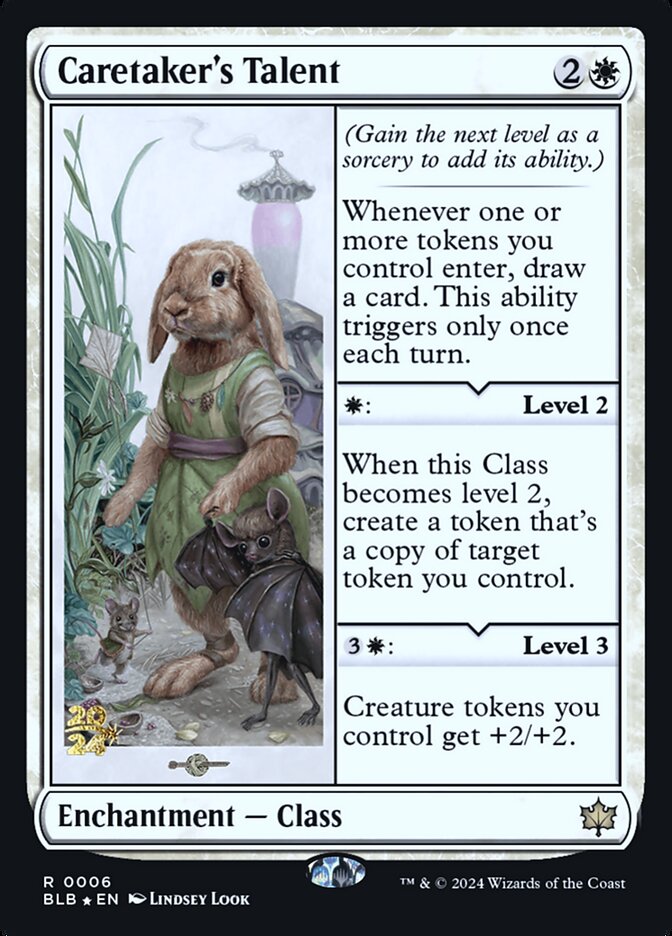 Caretaker's Talent PBLB-6S Bloomburrow Promos Magic card