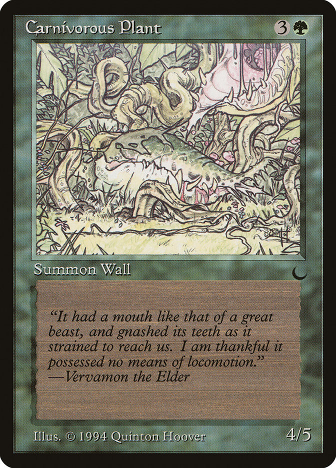 Carnivorous Plant DRK-75 The Dark Magic card