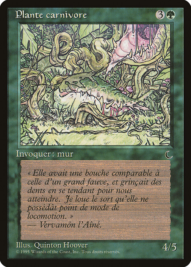 Carnivorous Plant REN-117 Renaissance Magic card