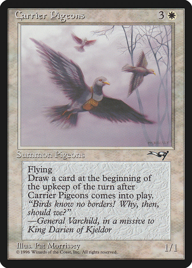 Carrier Pigeons ALL-1A Alliances Magic card