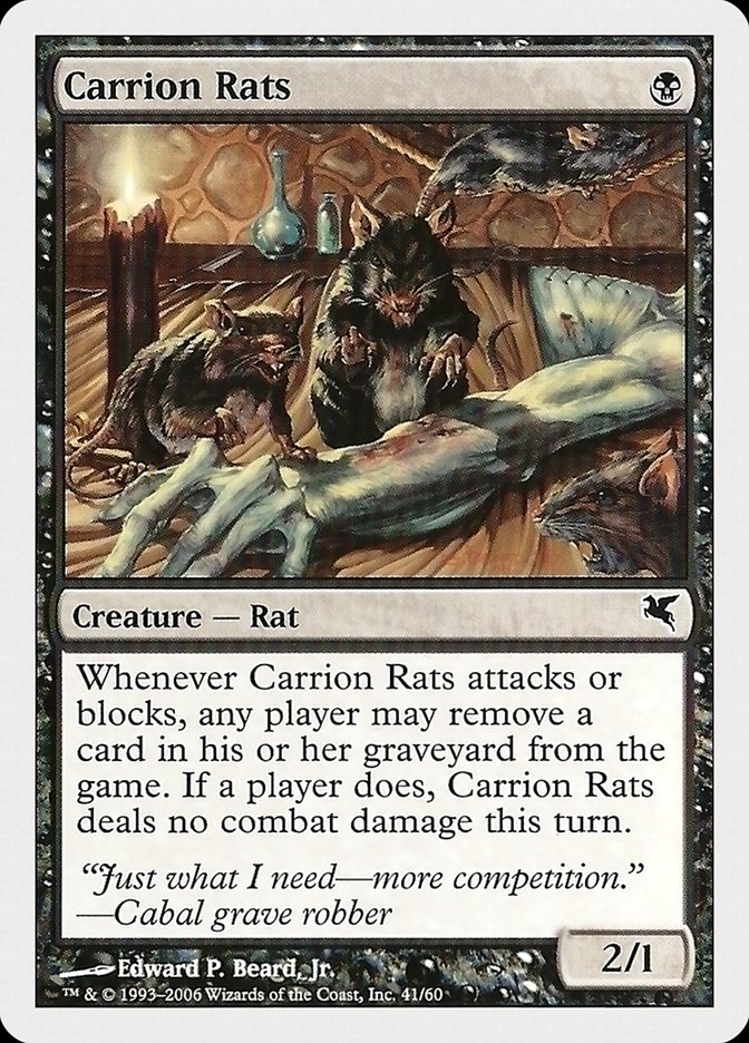 Carrion Rats PHUK-41 Hachette UK Magic card