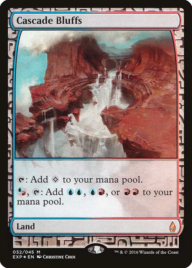 Cascade Bluffs EXP-32 Zendikar Expeditions Magic card