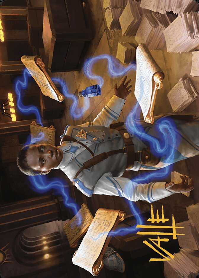 Case File Auditor // Case File Auditor AMKM-3 Murders at Karlov Manor Art Series Magic card