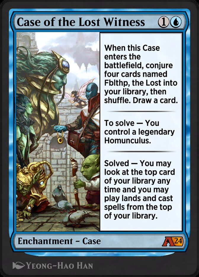 Case of the Lost Witness YMKM-4 Alchemy: Murders at Karlov Manor Magic card