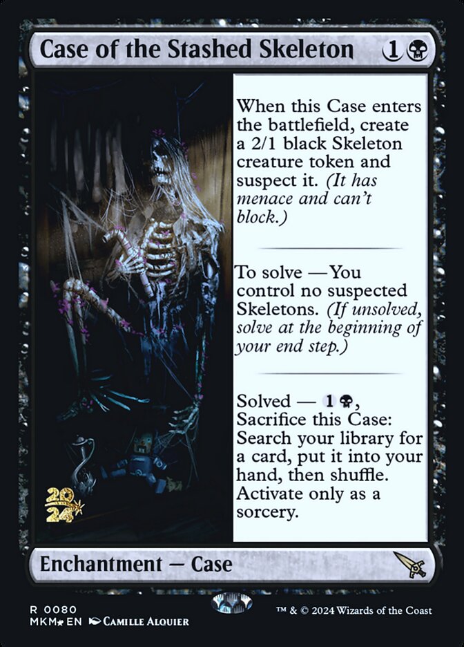 Case of the Stashed Skeleton PMKM-80S Murders at Karlov Manor Promos Magic card