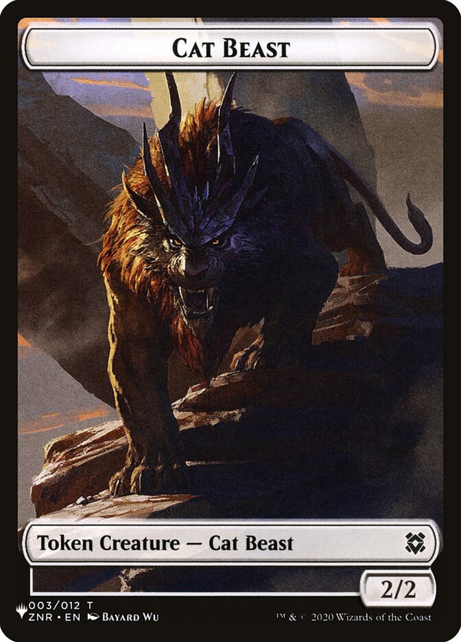 Cat Beast PLST-TZNR-3 The List Magic card