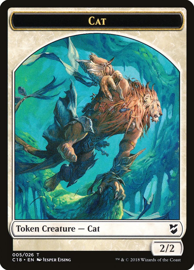 Cat TC18-5 Commander 2018 Tokens Magic card