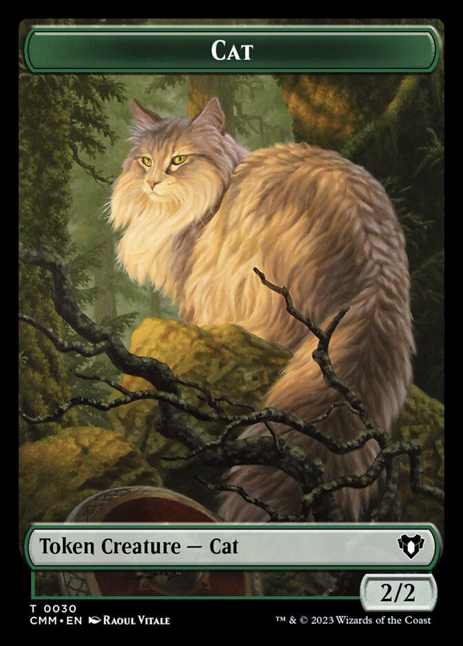 Cat TCMM-30 Commander Masters Tokens Magic card