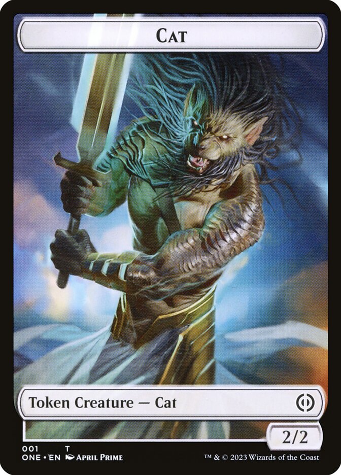 Cat TONE-1 Phyrexia: All Will Be One Tokens Magic card