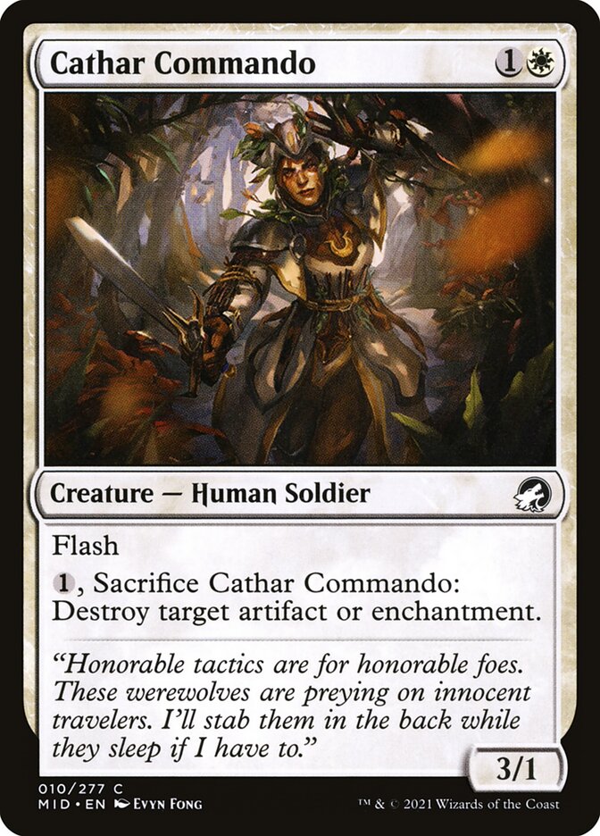 Cathar Commando MID-10 Innistrad: Midnight Hunt Magic card