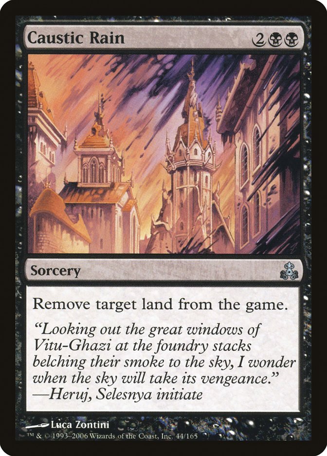 Caustic Rain GPT-44 Guildpact Magic card
