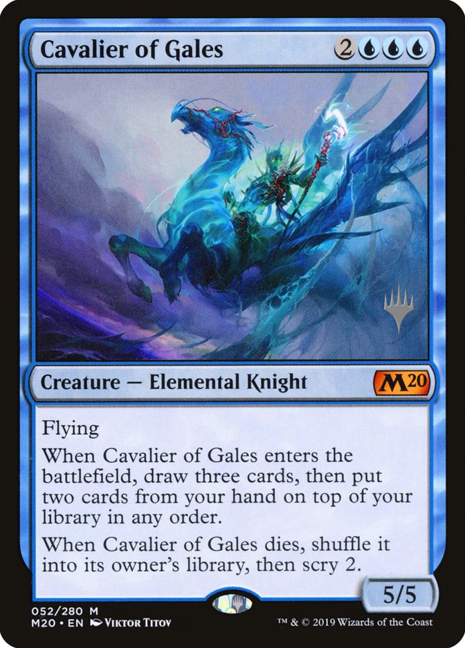 Cavalier of Gales PM20-52P Core Set 2020 Promos Magic card