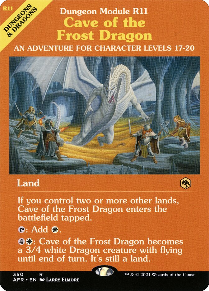 Cave of the Frost Dragon AFR-350 Adventures in the Forgotten Realms Magic card