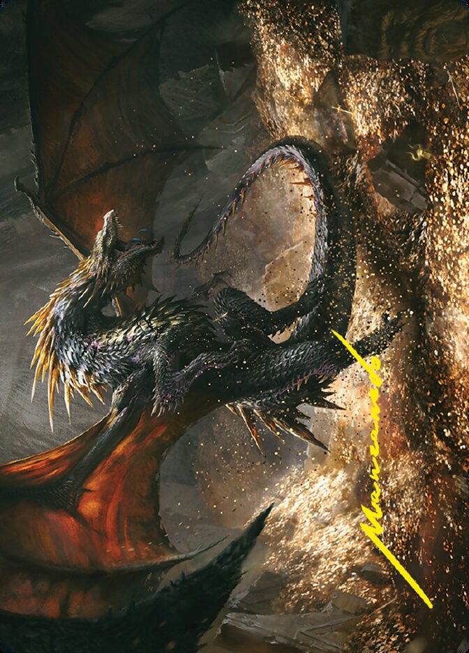 Cavern-Hoard Dragon // Cavern-Hoard Dragon ALTR-61 Tales of Middle-earth Art Series Magic card