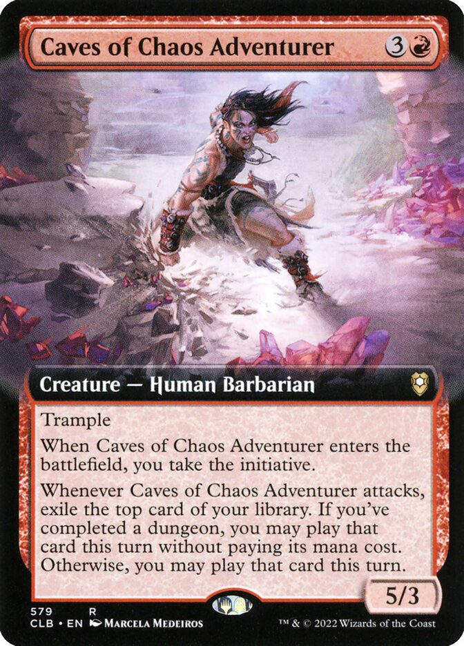 Caves of Chaos Adventurer CLB-579 Commander Legends: Battle for Baldur's Gate Magic card
