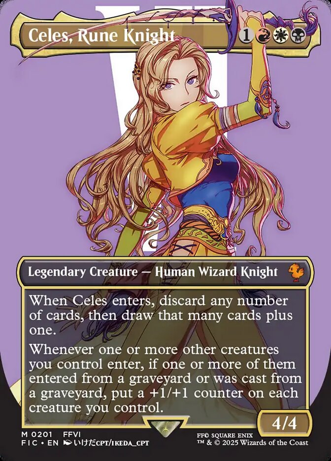 Celes, Rune Knight FIC-201 Final Fantasy Commander Magic card