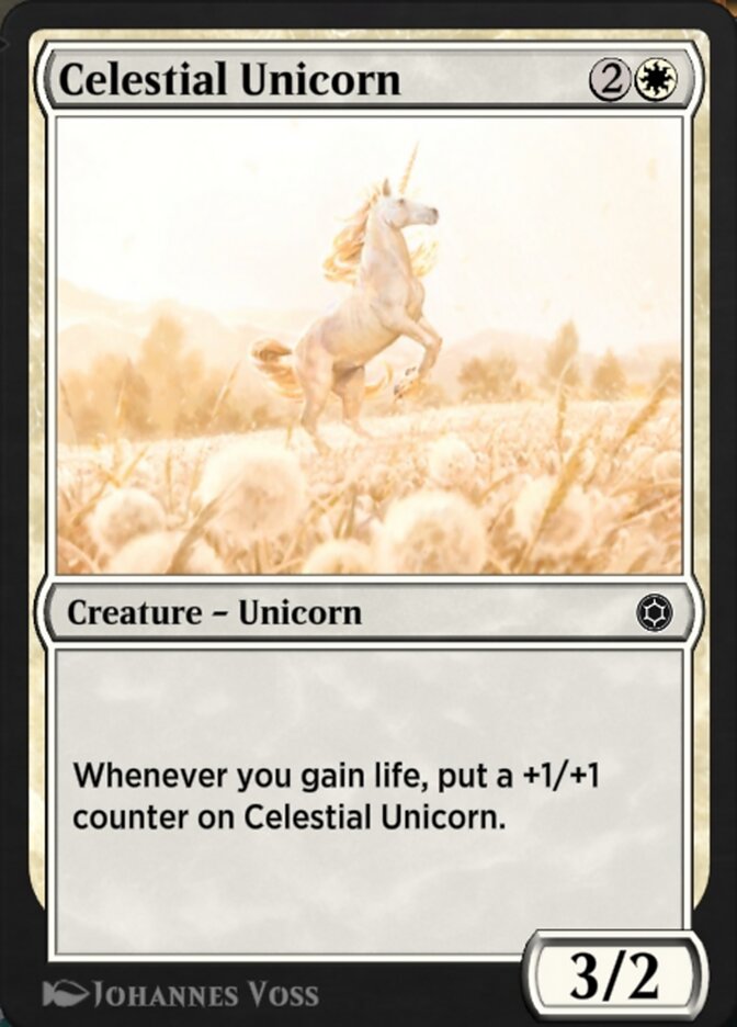Celestial Unicorn HBG-86 Alchemy Horizons: Baldur's Gate Magic card