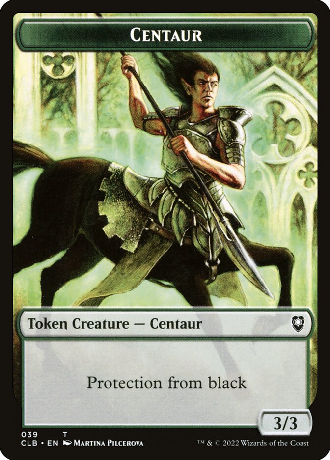 Centaur TCLB-39 Battle for Baldur's Gate Tokens Magic card