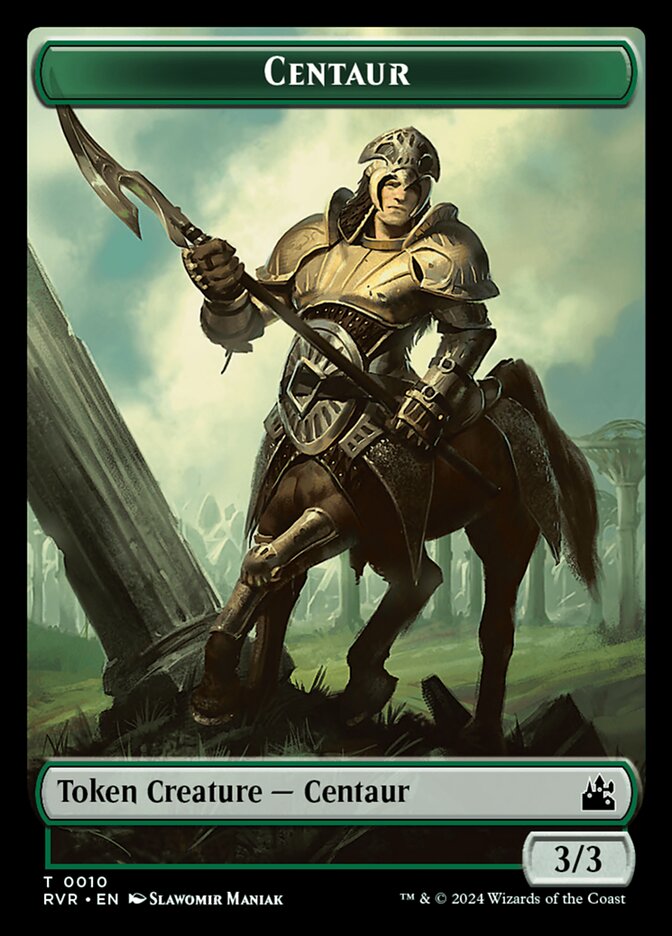 Centaur TRVR-10 Ravnica Remastered Tokens Magic card