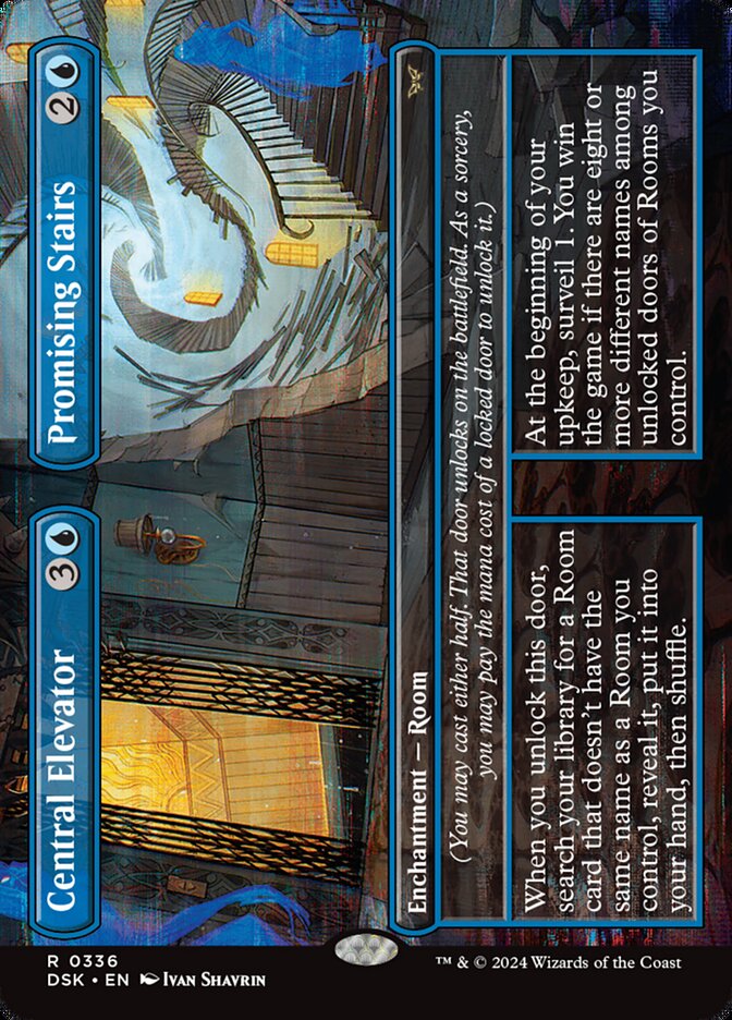 Central Elevator // Promising Stairs DSK-336 Duskmourn: House of Horror Magic card