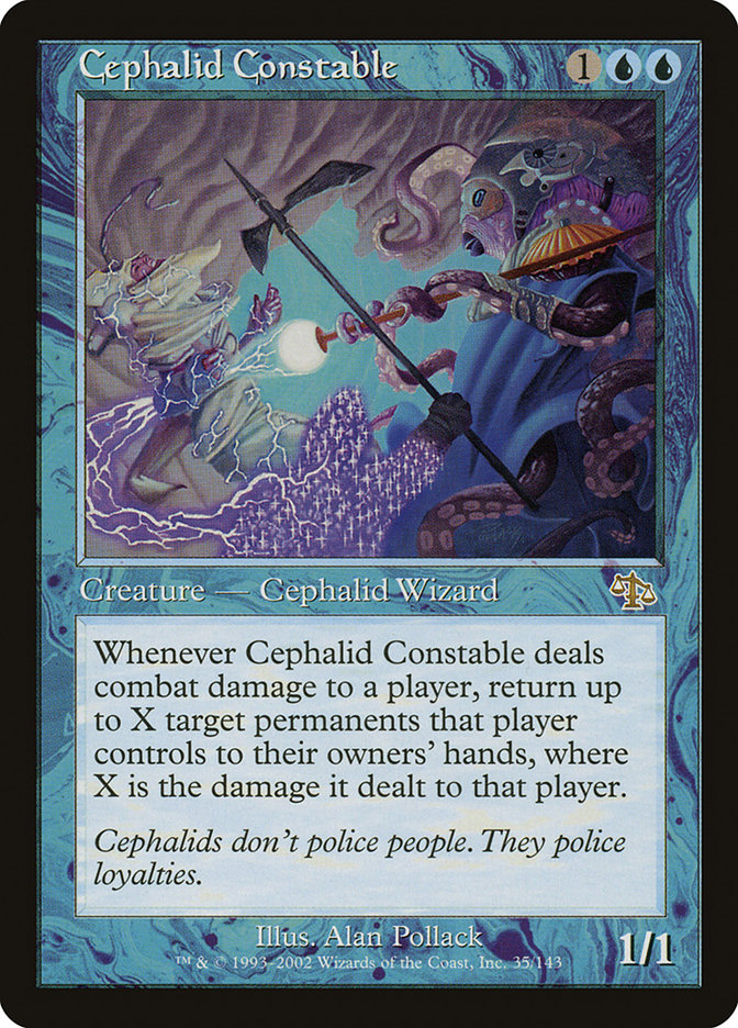 Cephalid Constable JUD-35 Judgment Magic card