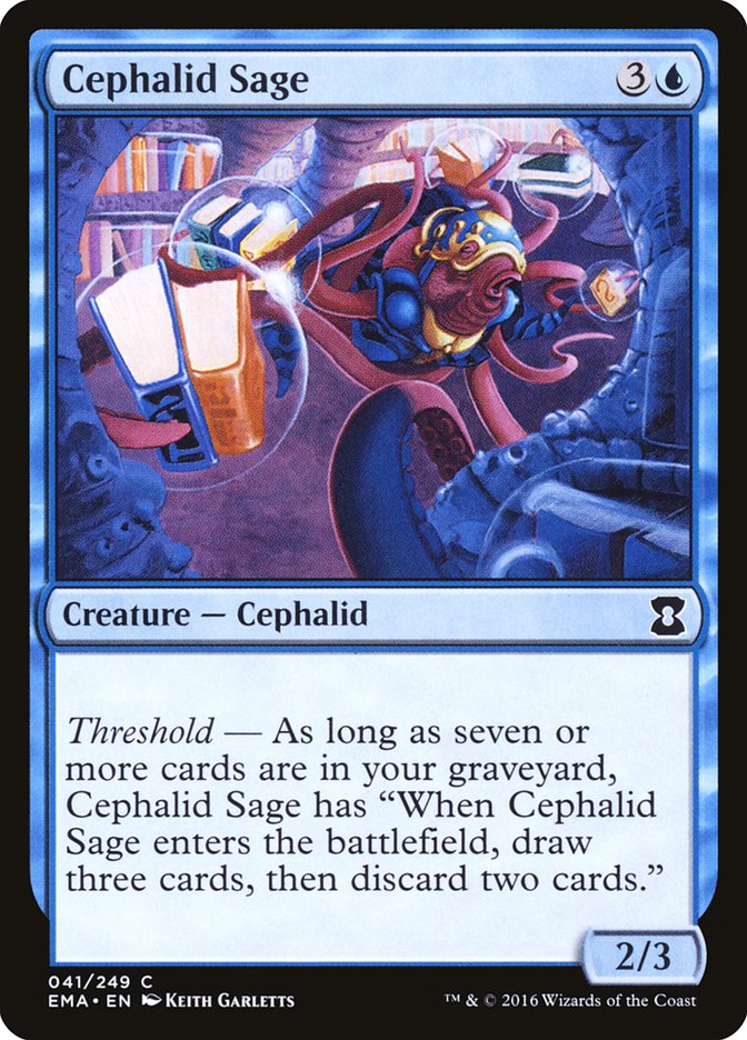 Cephalid Sage EMA-41 Eternal Masters Magic card