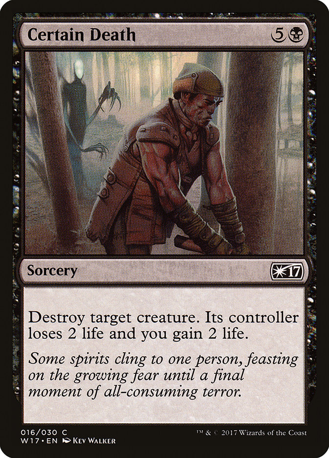 Certain Death W17-16 Welcome Deck 2017 Magic card