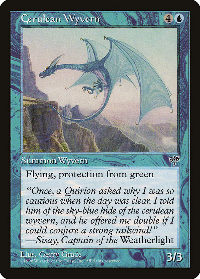 Cerulean Wyvern MIR-57 Mirage Magic card