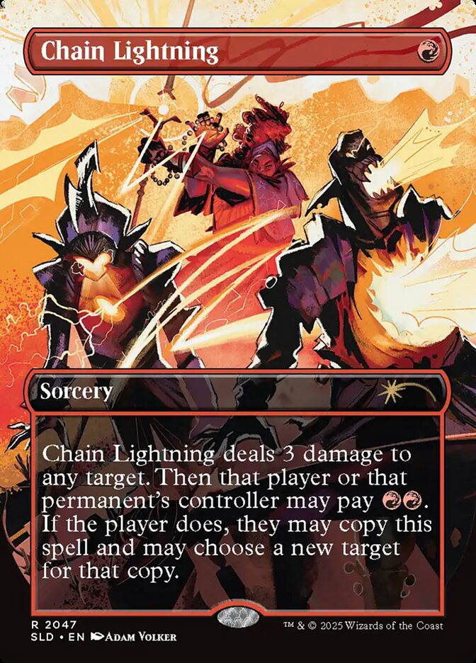 Chain Lightning SLD-2047 Secret Lair Drop Magic card