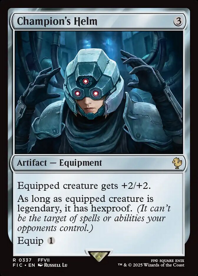 Champion's Helm FIC-337 Final Fantasy Commander Magic card