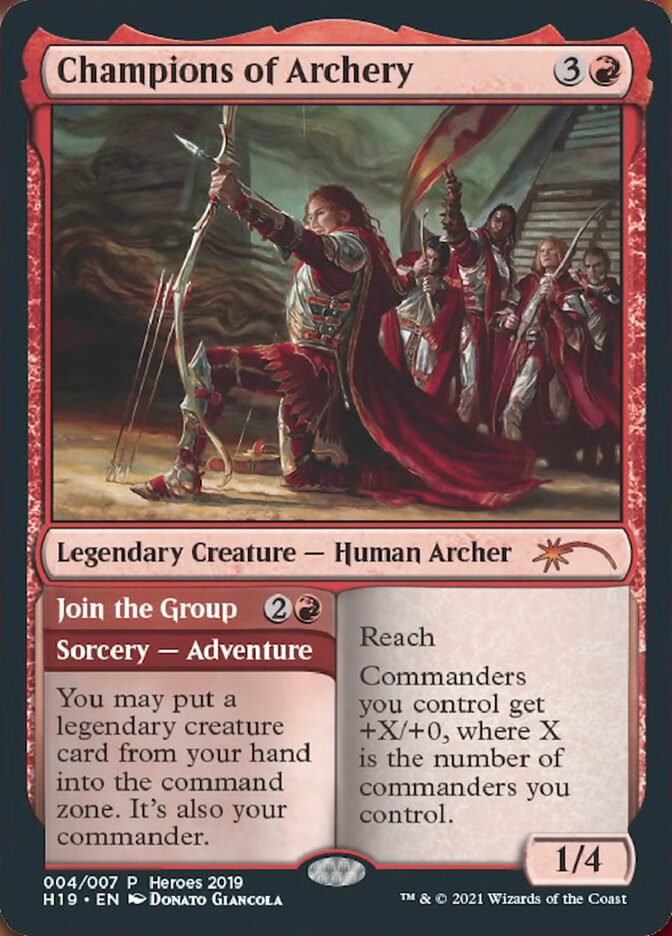 Champions of Archery // Join the Group PH19-4 2019 Heroes of the Realm Magic card