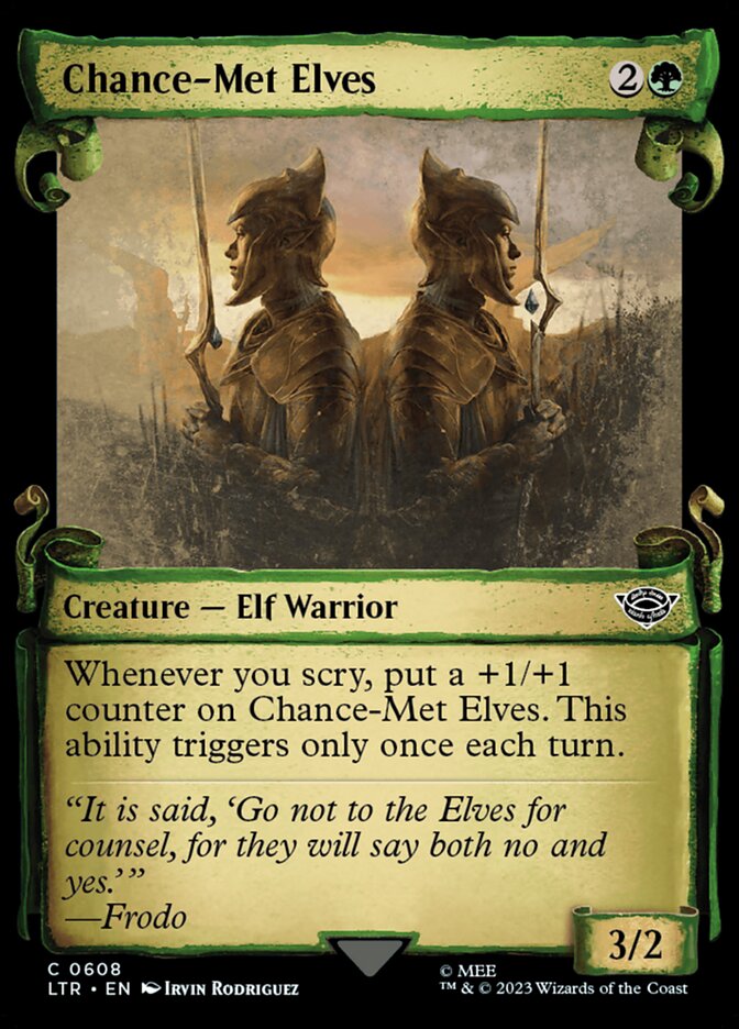 Chance-Met Elves LTR-608 The Lord of the Rings: Tales of Middle-earth Magic card