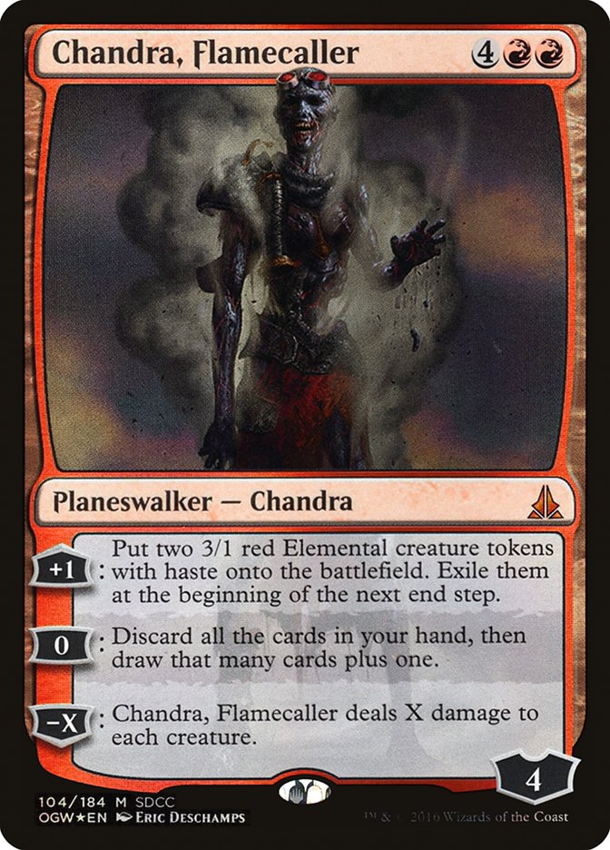 Chandra, Flamecaller PS16-104 San Diego Comic-Con 2016 Magic card