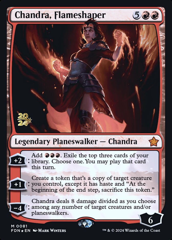 Chandra, Flameshaper PFDN-81S Foundations Promos Magic card