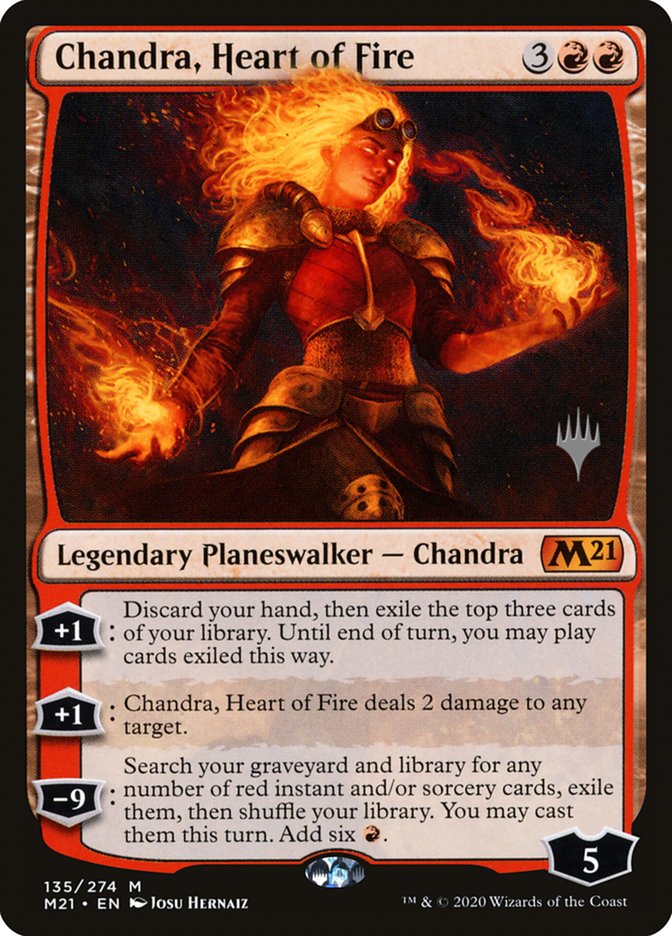 Chandra, Heart of Fire PM21-135P Core Set 2021 Promos Magic card