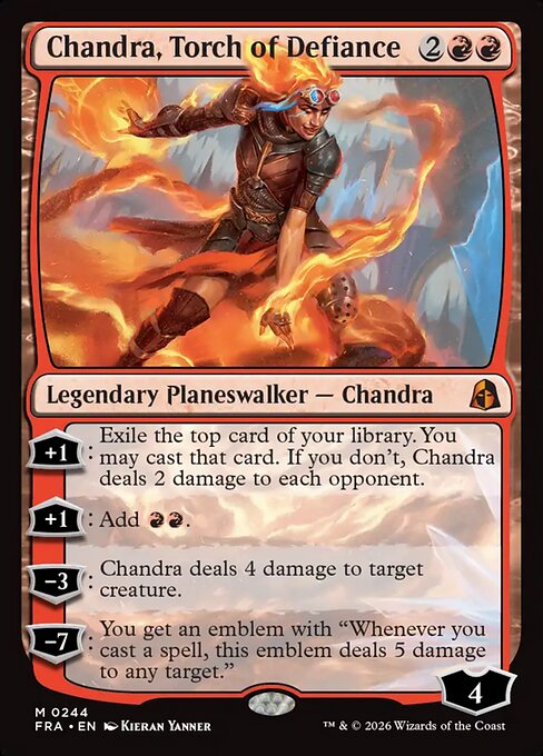 Chandra, Torch of Defiance FRA-244 Reality Fracture Magic card