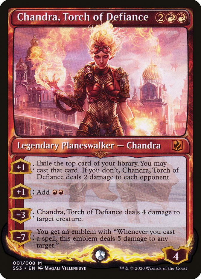 Chandra, Torch of Defiance SS3-1 Signature Spellbook: Chandra Magic card