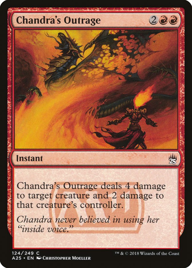 Chandra's Outrage A25-124 Masters 25 Magic card