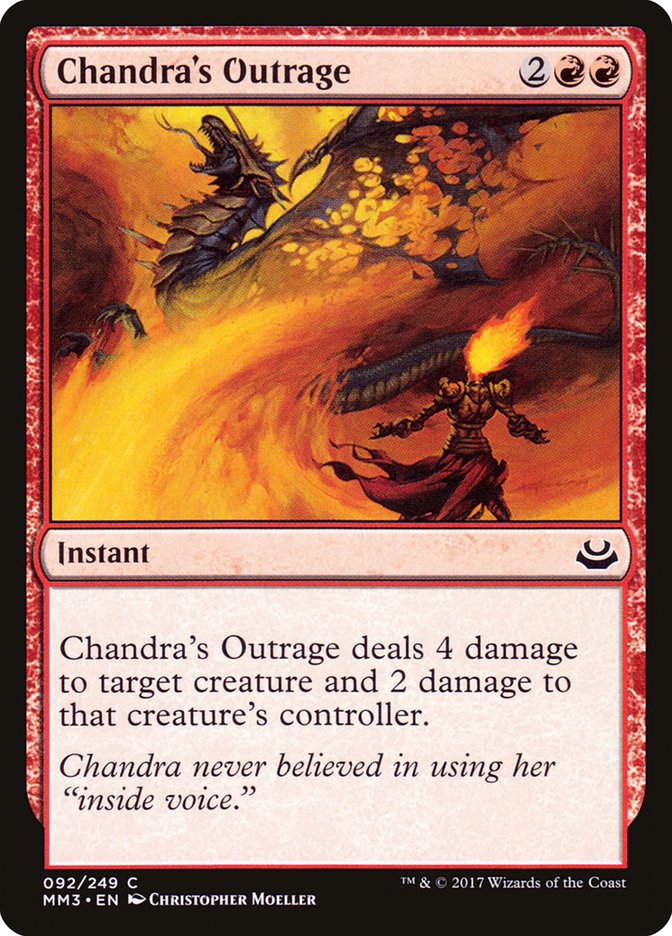 Chandra's Outrage MM3-92 Modern Masters 2017 Magic card