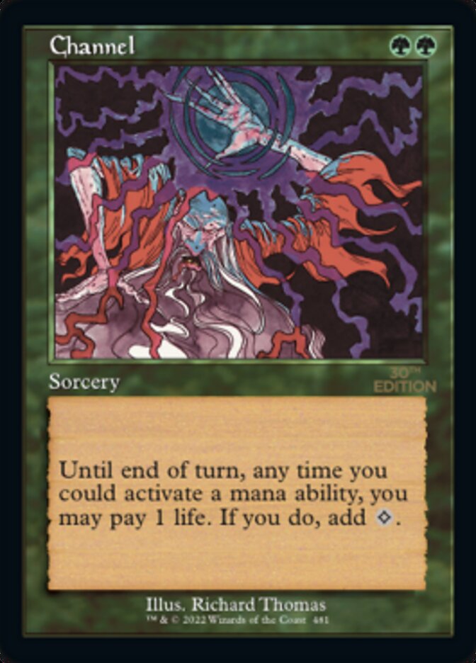 Channel 30A-481 30th Anniversary Edition Magic card