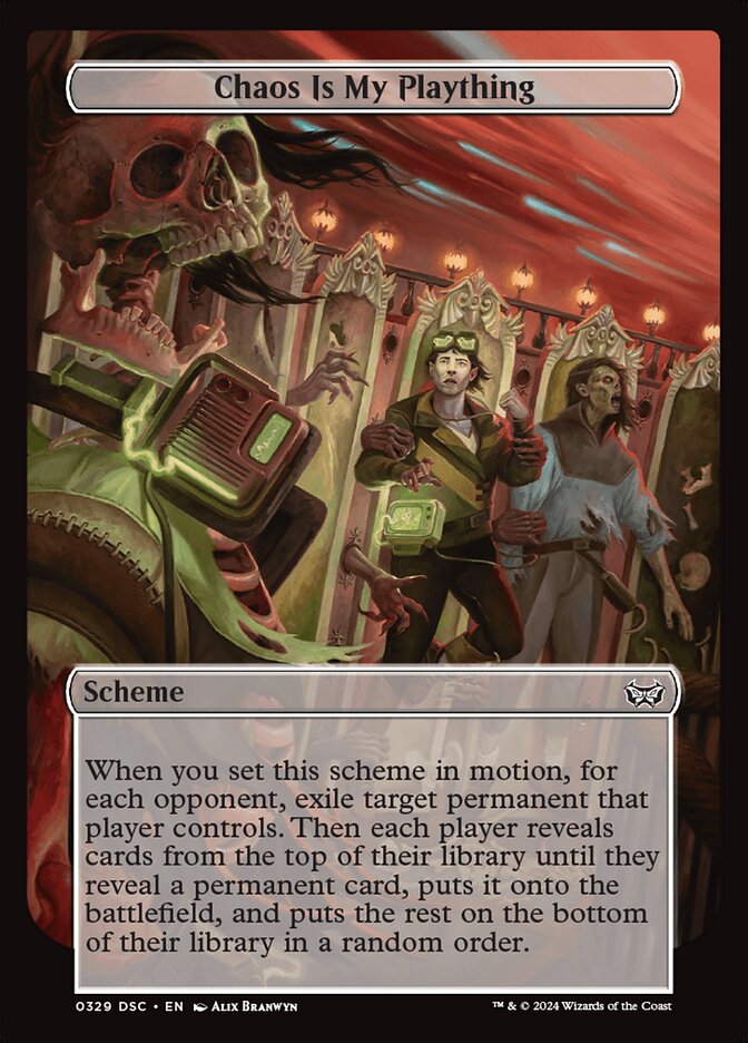 Chaos Is My Plaything DSC-329 Duskmourn: House of Horror Commander Magic card