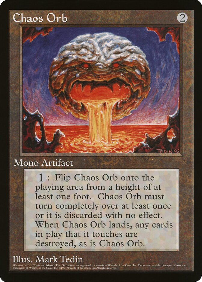 Chaos Orb O90P-1 Oversized 90's Promos Magic card