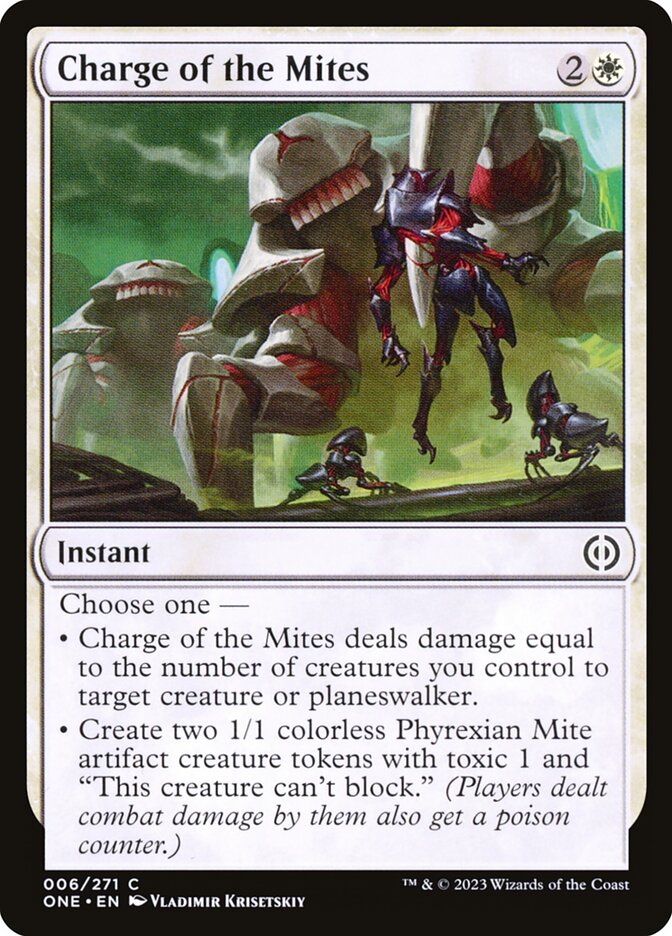 Charge of the Mites ONE-6 Phyrexia: All Will Be One Magic card