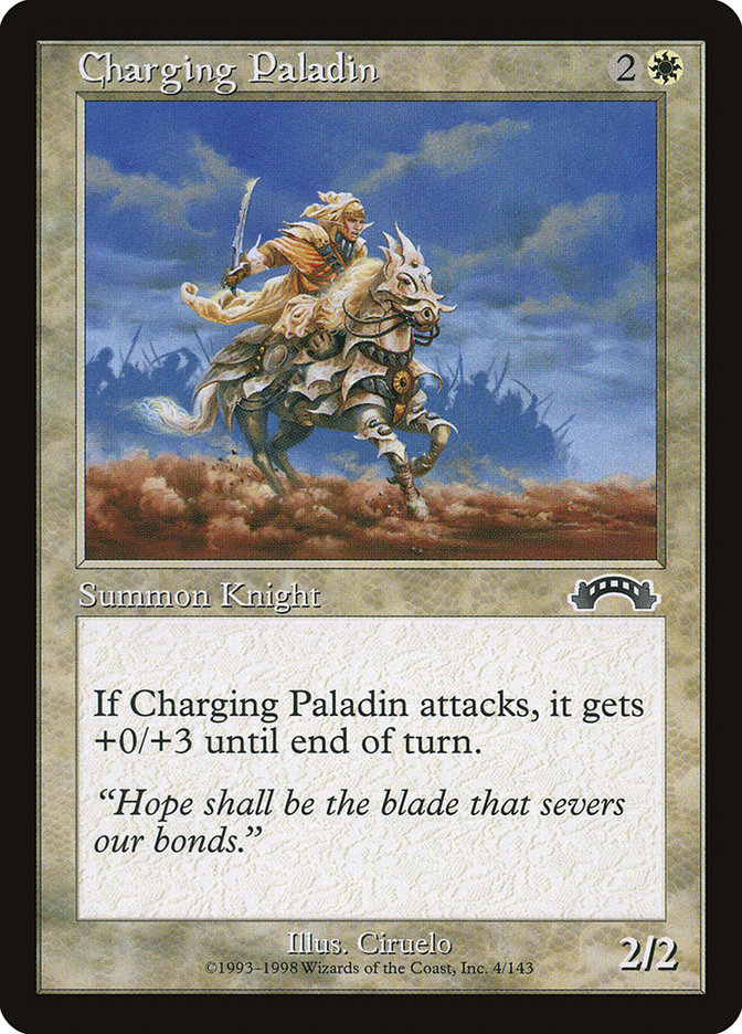 Charging Paladin EXO-4 Exodus Magic card