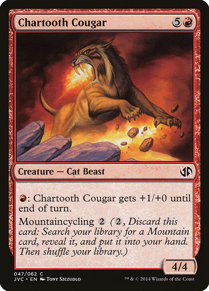 Chartooth Cougar JVC-47 Duel Decks Anthology: Jace vs. Chandra Magic card