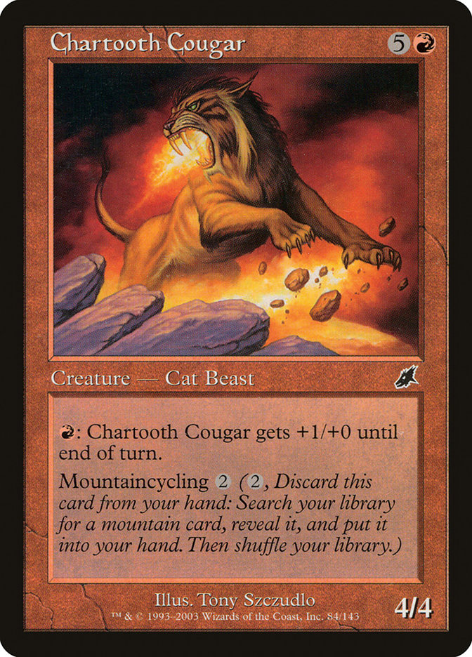 Chartooth Cougar SCG-84 Scourge Magic card