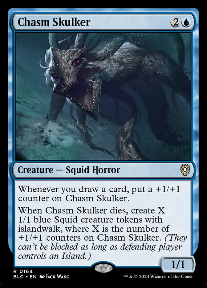 Chasm Skulker BLC-164 Bloomburrow Commander Magic card