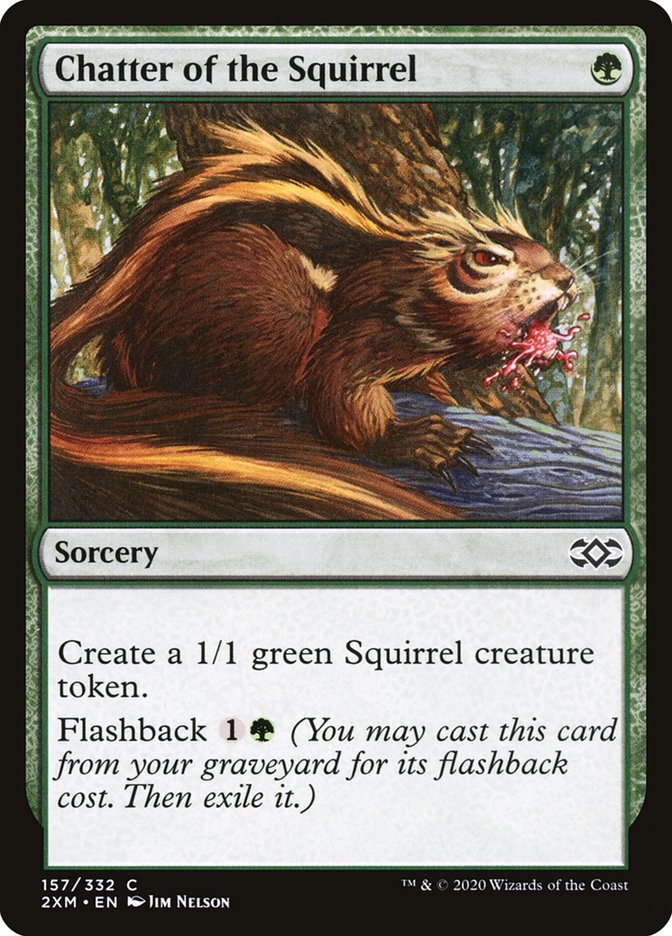 Chatter of the Squirrel 2XM-157 Double Masters Magic card