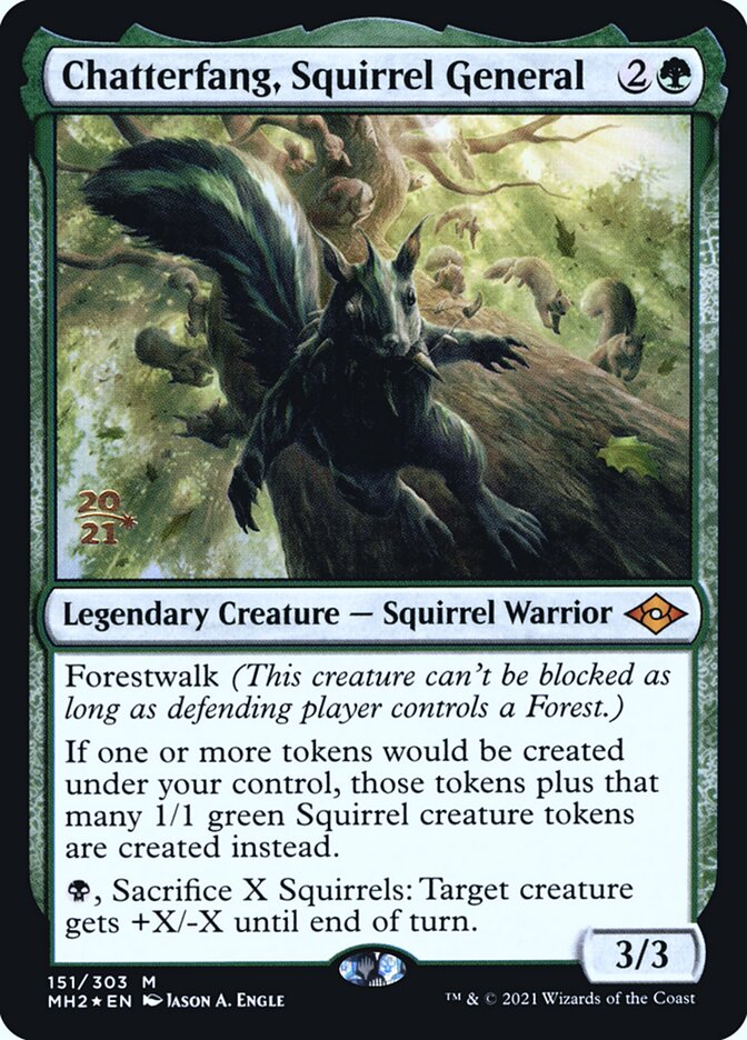 Chatterfang, Squirrel General PMH2-151S Modern Horizons 2 Promos Magic card